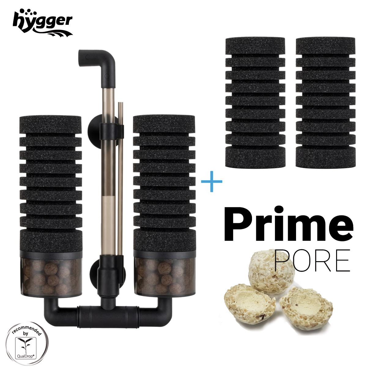 Hygger - Biochemiczny filtr gąbkowo-ceramiczny